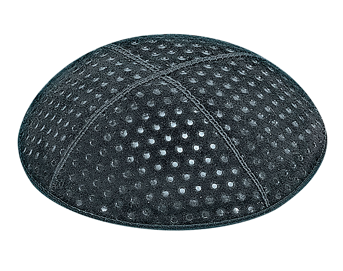 Suede Embossed Pin Dots Kippot