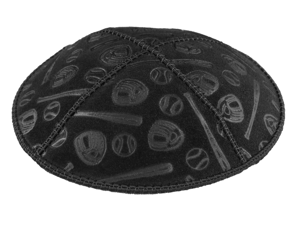 Suede Embossed Sports 2 Kippot