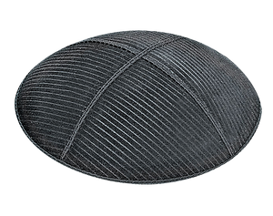 Suede Embossed Thin Lines Kippot