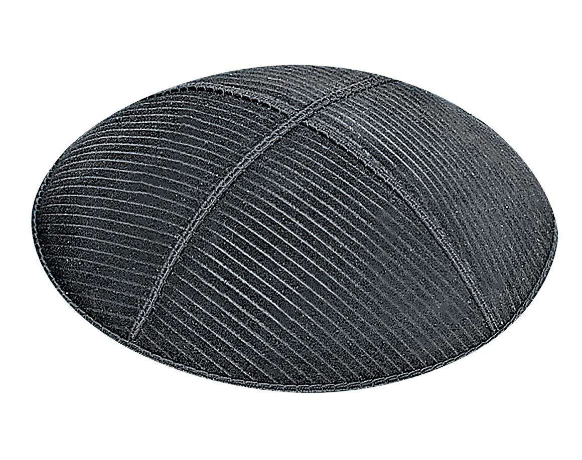 Suede Embossed Thin Lines Kippot