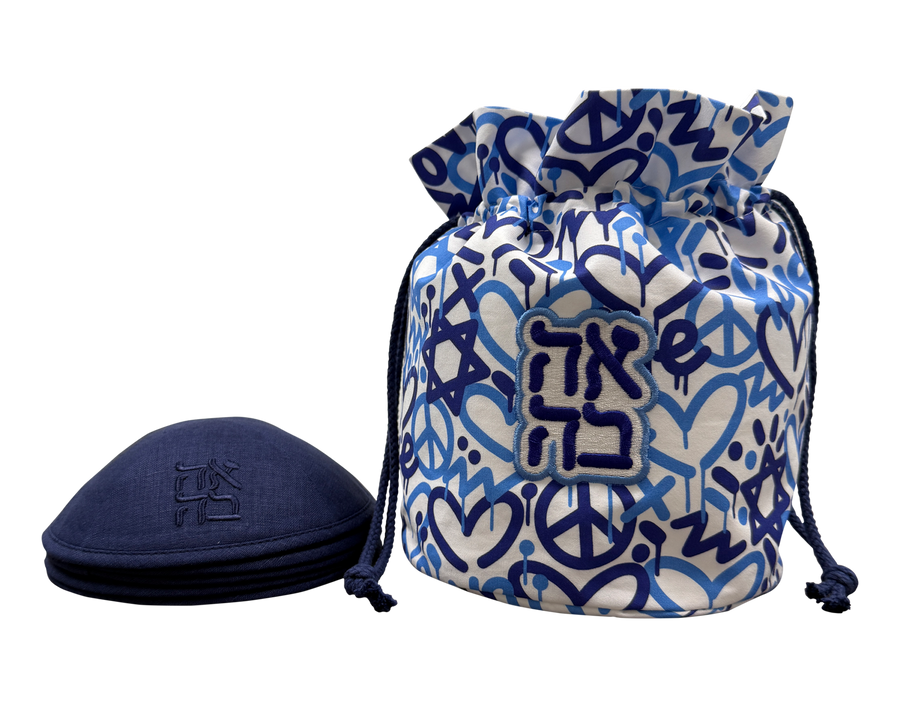 Jewish Love Kippot Bag