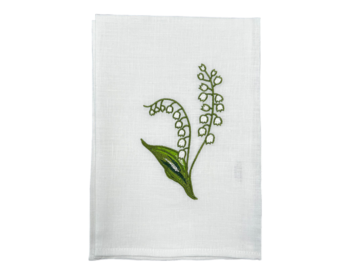 Linen Napkin Lily of the Valley