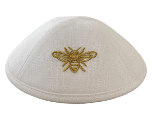 Bee Kippot White