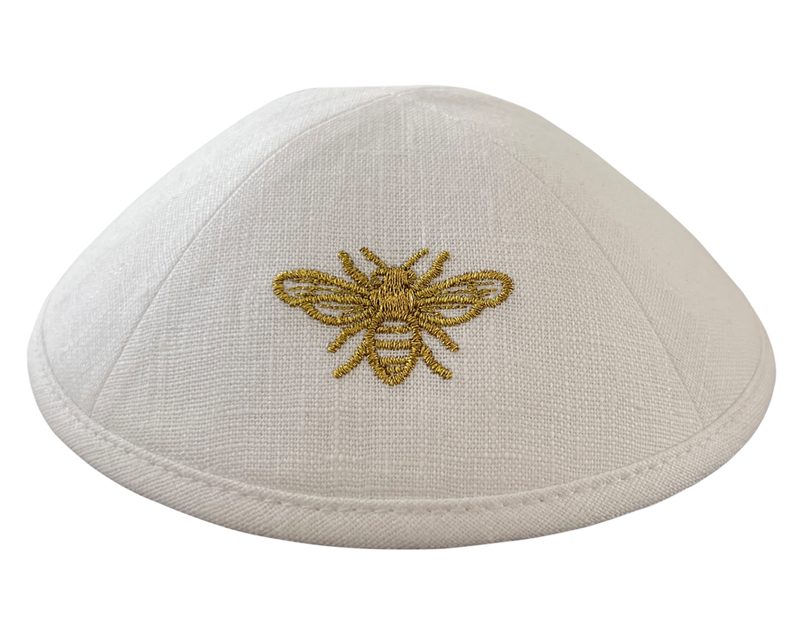 Bee Kippot White