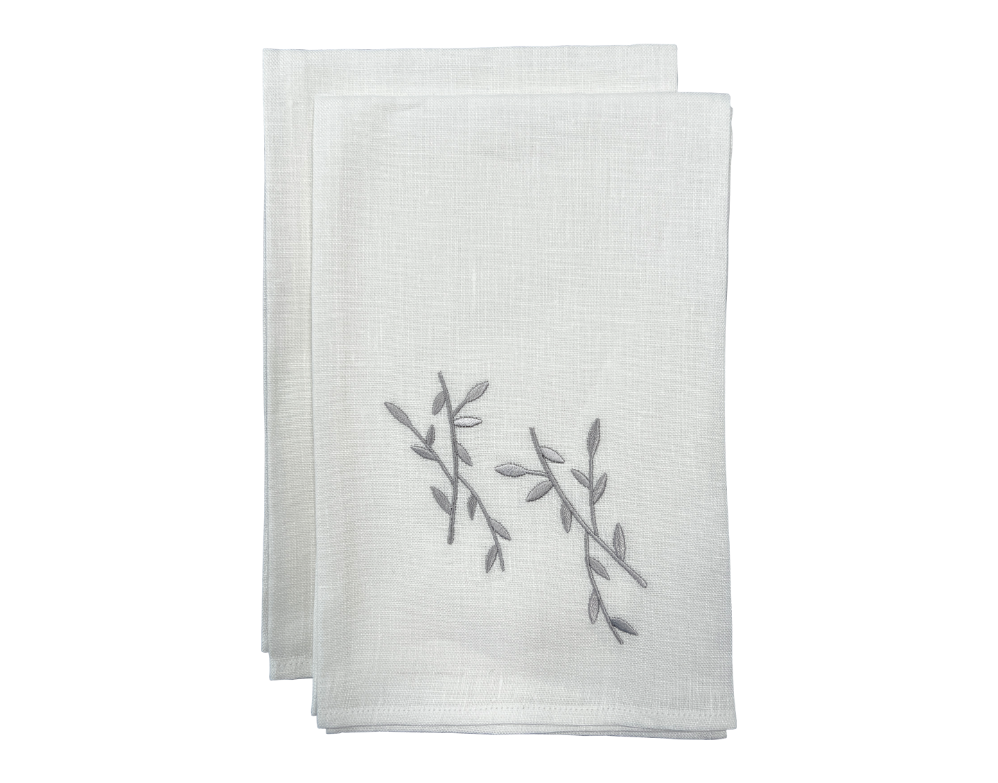 Linen Guest Towel Branch Kippot World