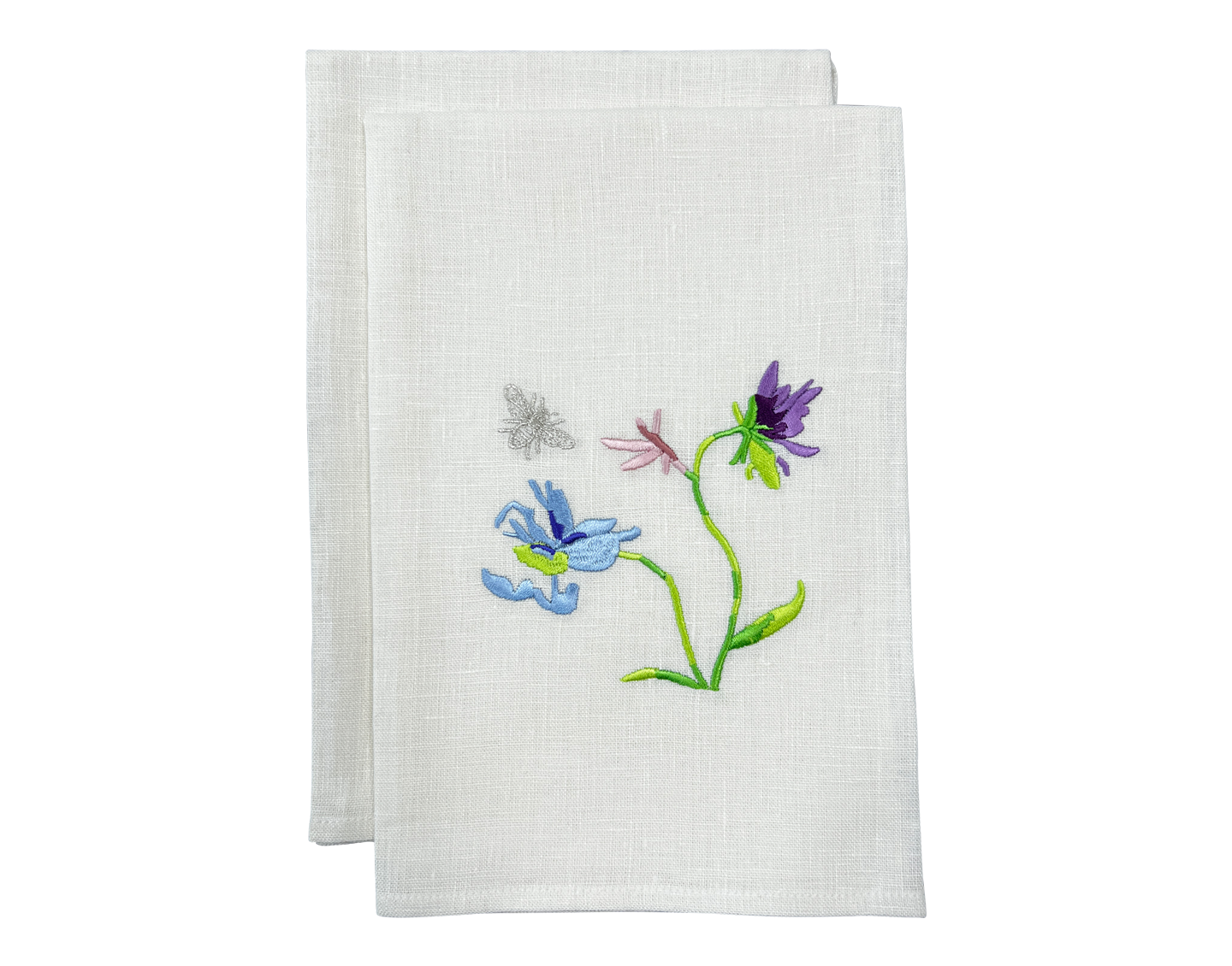 Linen Guest Towel Flowers Kippot World