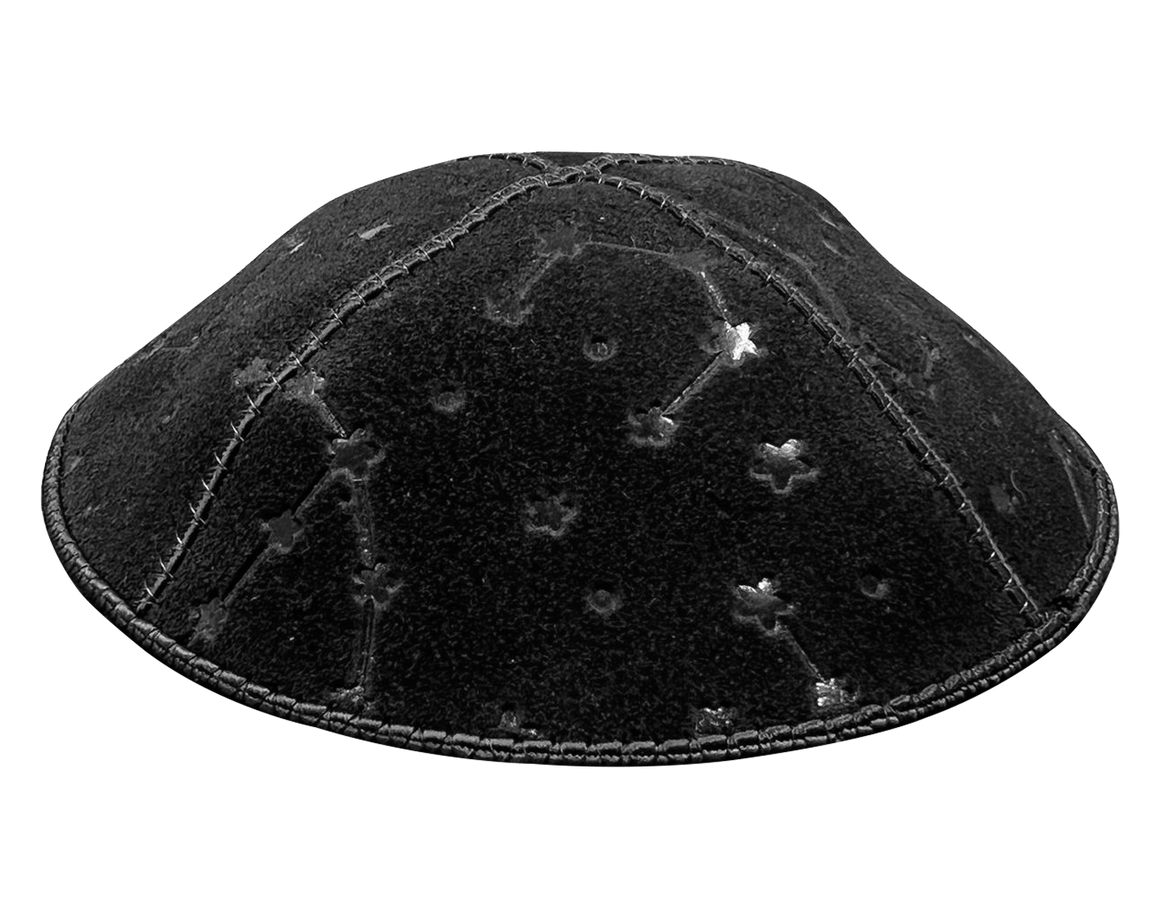 Suede Embossed Constellation Kippot