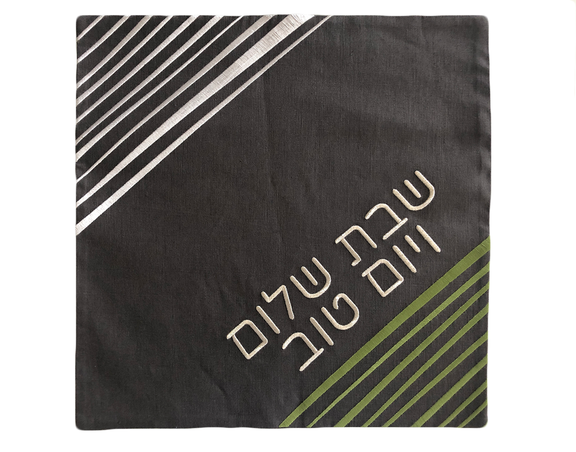 Challah Cover Square with Lines