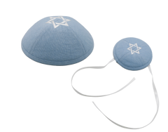 Bris Magen David Father and Son Kippot Set - Kippot World