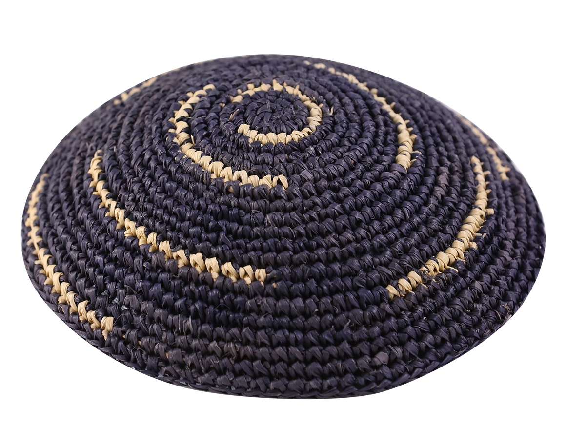 Straw Crochet Lines Kippot