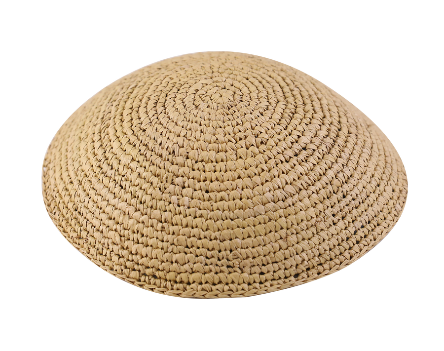 Straw Crochet Kippot